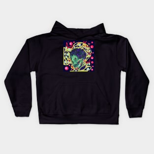 the floral death with a smile ecopop butterfly Kids Hoodie